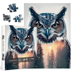 PPuzzling 1000-piece puzzle, premium cardboard, vibrant colors, smooth finish for repeated assembly
