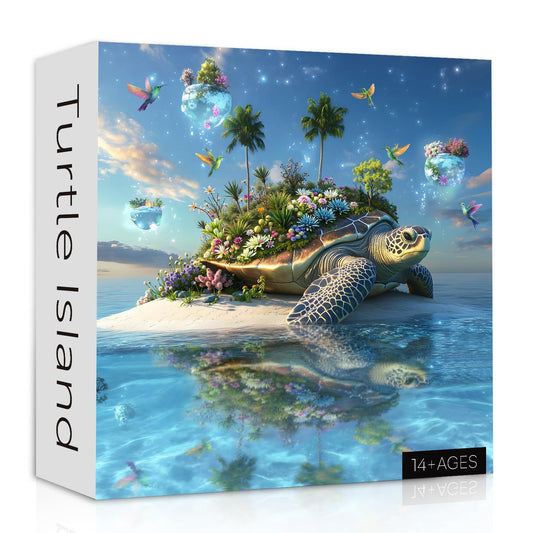 PPuzzling Sea Turtle Puzzle 1000-piece box showcasing sturdy packaging for gifting