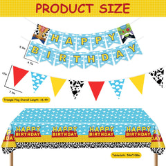 PPXMEEUDC cloud print banner enhances birthday or baby shower decor