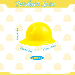 PPXMEEUDC cake toppers: tiny construction hats add playful charm.