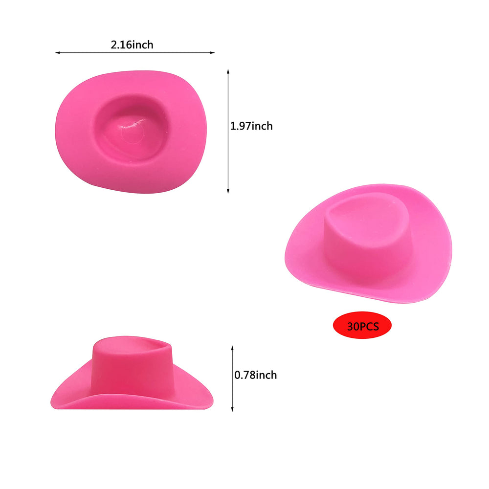 PPXMEEUDC pink mini cowboy hat adds cute flair to toy figures.