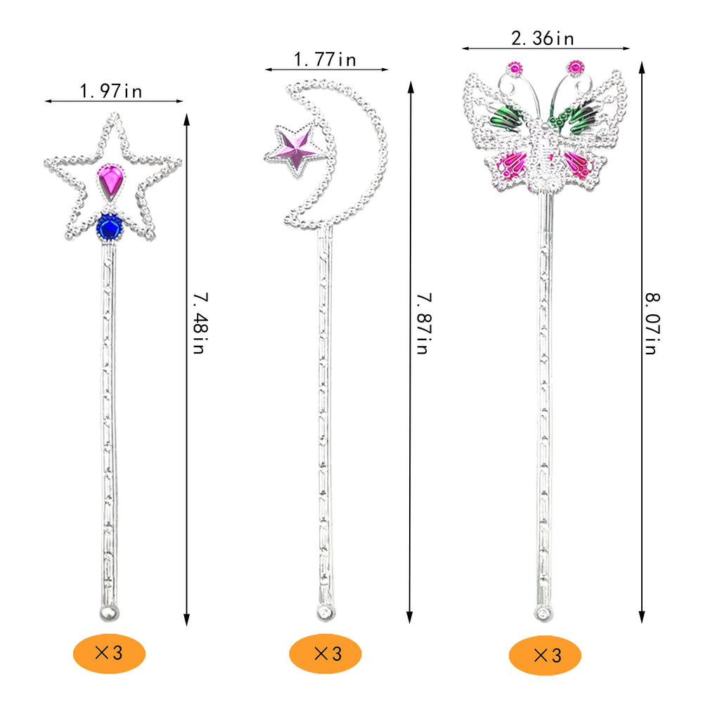 PPXMEEUDC princess wand moon perfect for costume parties and storytelling