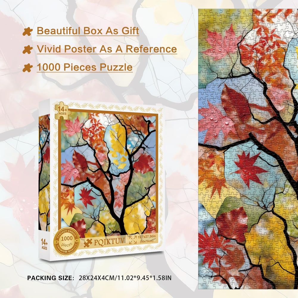 PQIKTUV wall-art-inspired puzzle design adds creative home decor