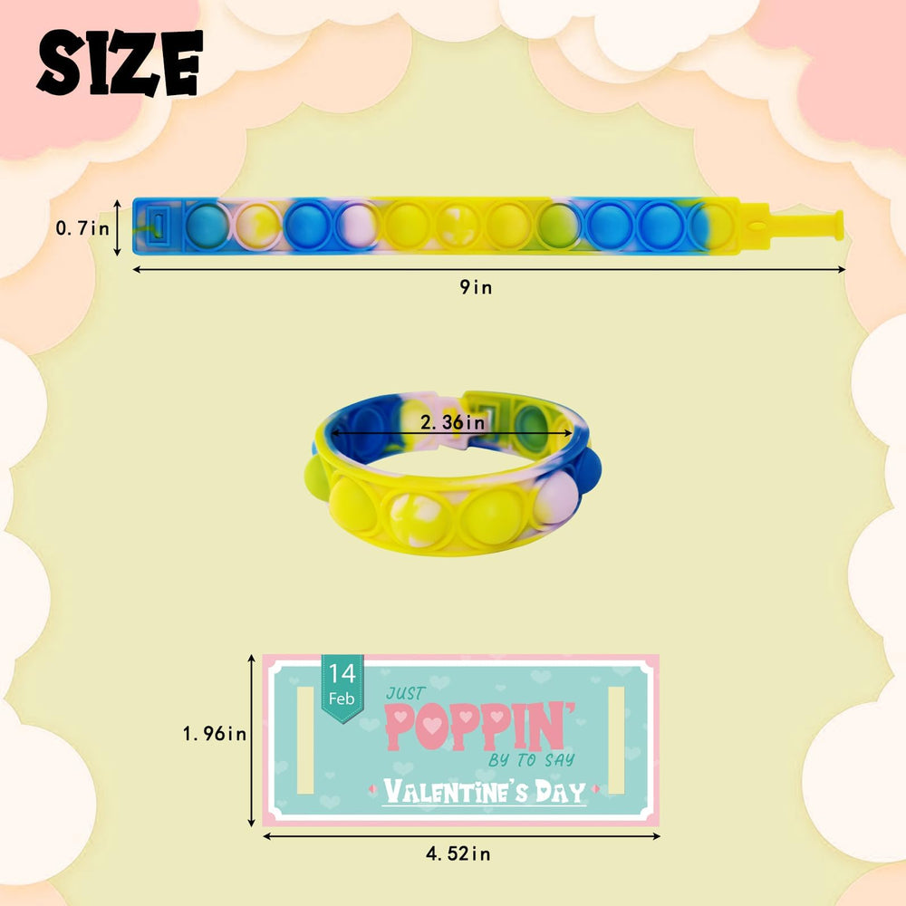 PRAABDC pop bubble with cards, colorful design ready for party favors.