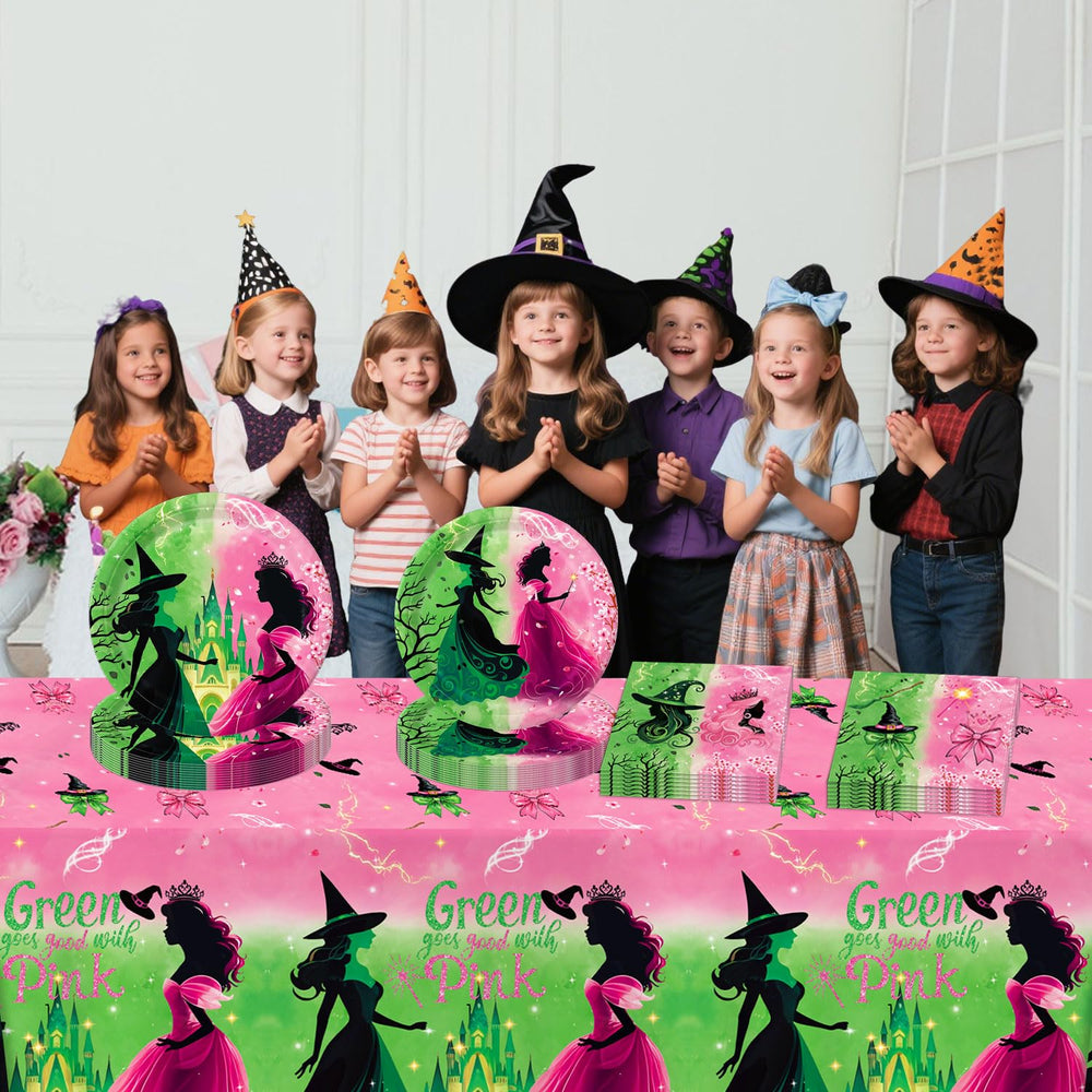 Practice Star waterproof tablecloth protects surfaces during witch-themed gatherings