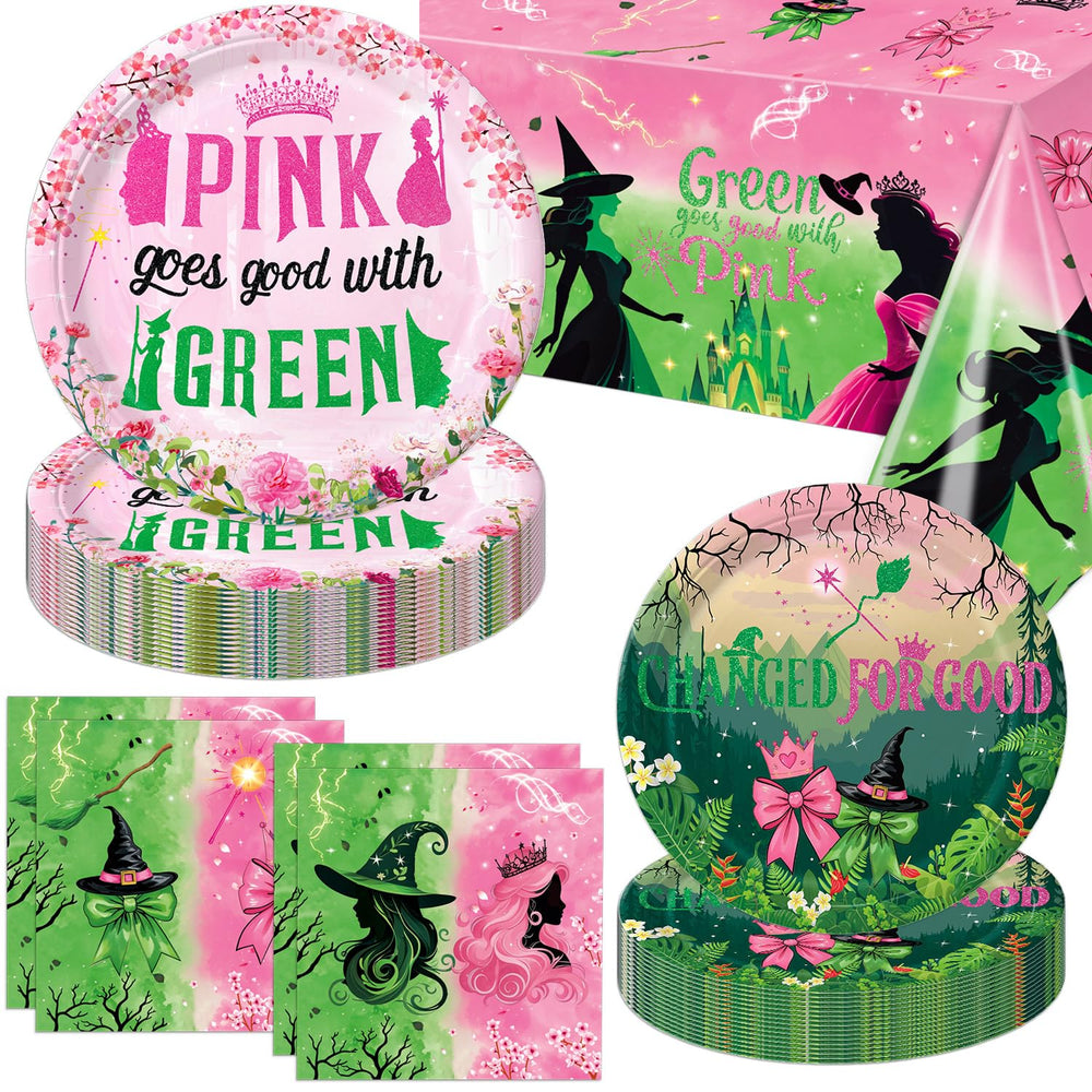 Practice Star Witch Party pink 9-inch plates add playful color to celebrations