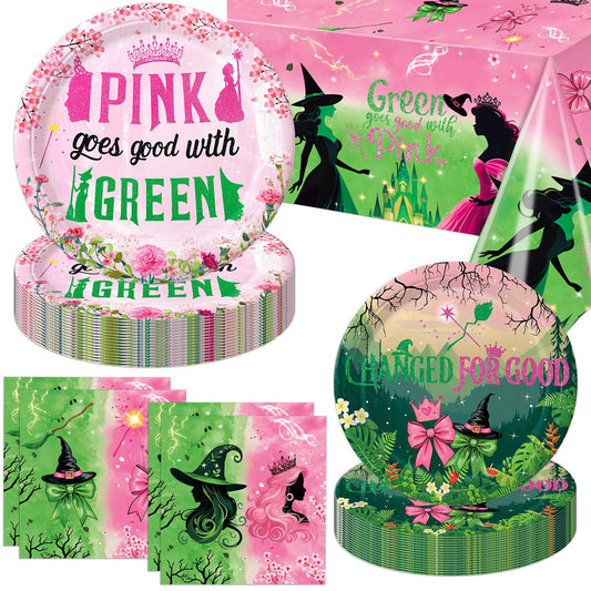 Practice Star Witch Party pink 9-inch plates add playful color to celebrations