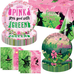 Practice Star Witch Party pink 9-inch plates add playful color to celebrations