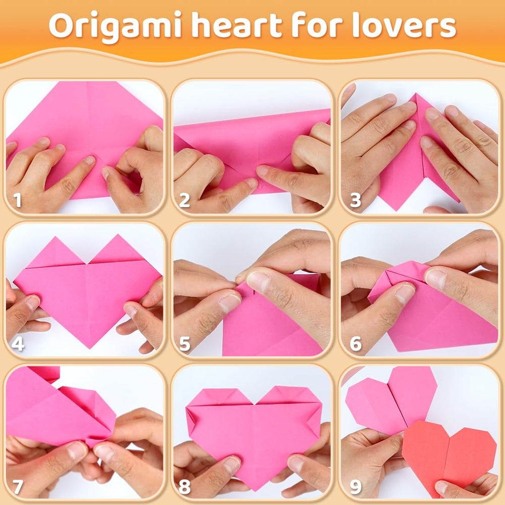 Praisebank origami folding process demonstration showing easy 6x6 inch squares