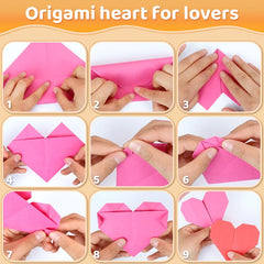 Praisebank origami folding process demonstration showing easy 6x6 inch squares