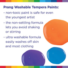 Prang Tempera Paint Yellow – satin finish for artwork and crafts.