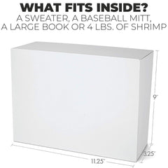 Flat-pack Prank-O box shows easy assembly and portability.