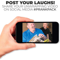 Prank Pack Eco-friendly recyclable cardboard emphasizes sustainable gifting