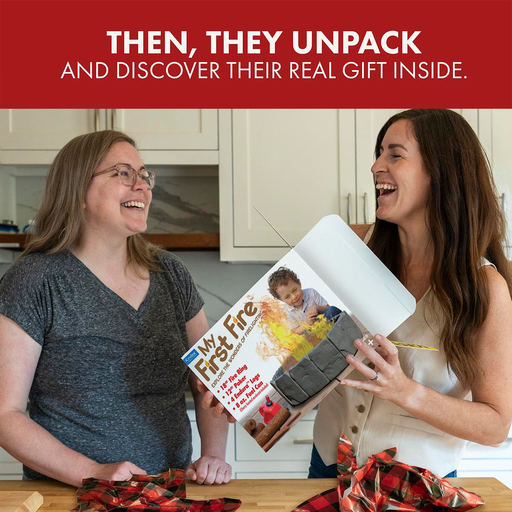Prank-O My First Fire packaging closeup emphasizes bold artwork and humor