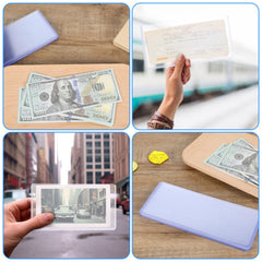 Prasacco transparent bill sleeves help you showcase and safeguard banknotes attractively