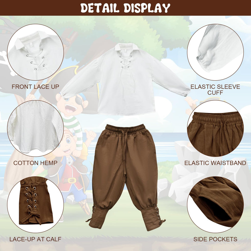 Prebene elastic waist pants with pockets and adjustable ankle straps.