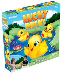 Pressman Lucky Ducks bottoms show colors and shapes to boost recognition