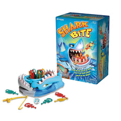 Pressman Shark Bite setup with sea creatures for family playtime