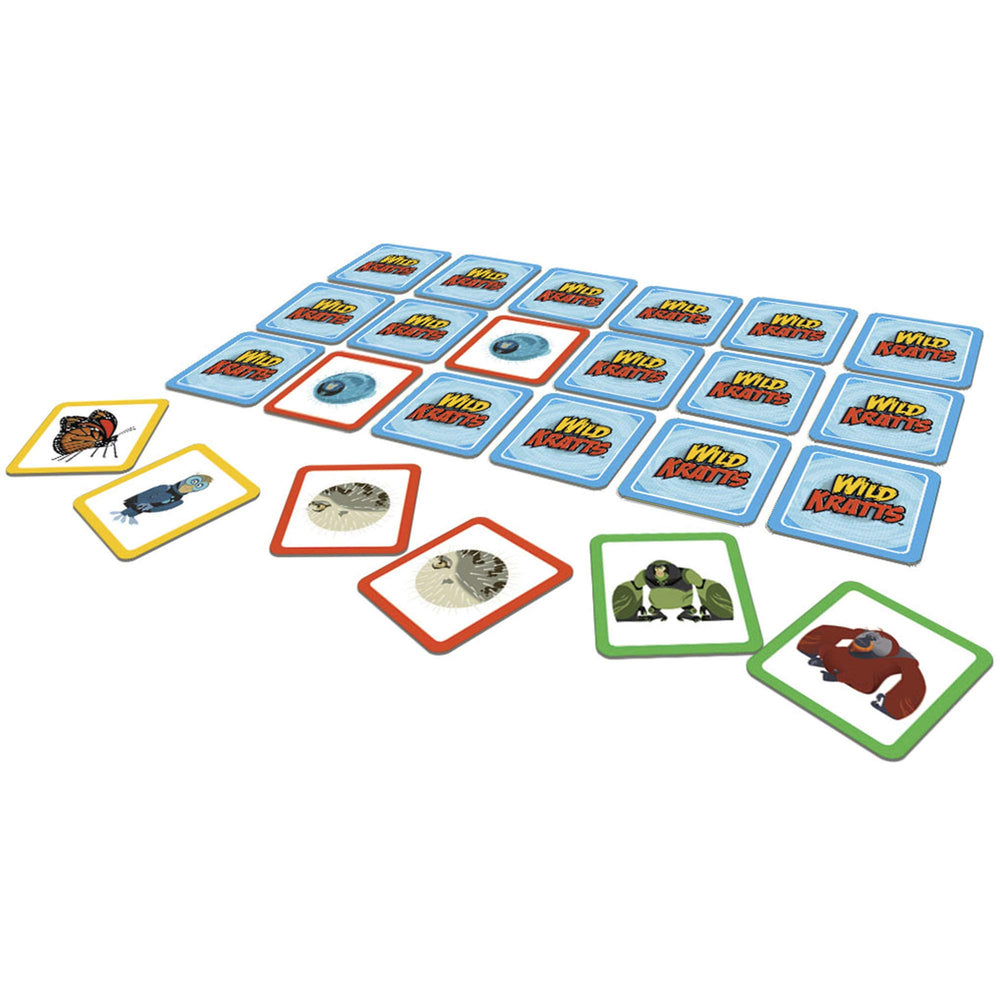 Pressman Wild Kratts Make A Match powersuit cards foster connections between friends and wild creatures.