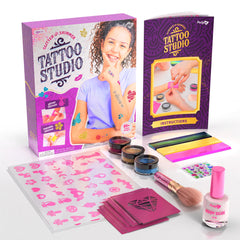 Pretty Me kid-friendly-temporary-tattoo-set provides safe, playful art fun.