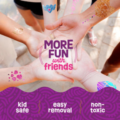 Pretty Me party-ready-tattoos ready for sleepovers and birthdays.