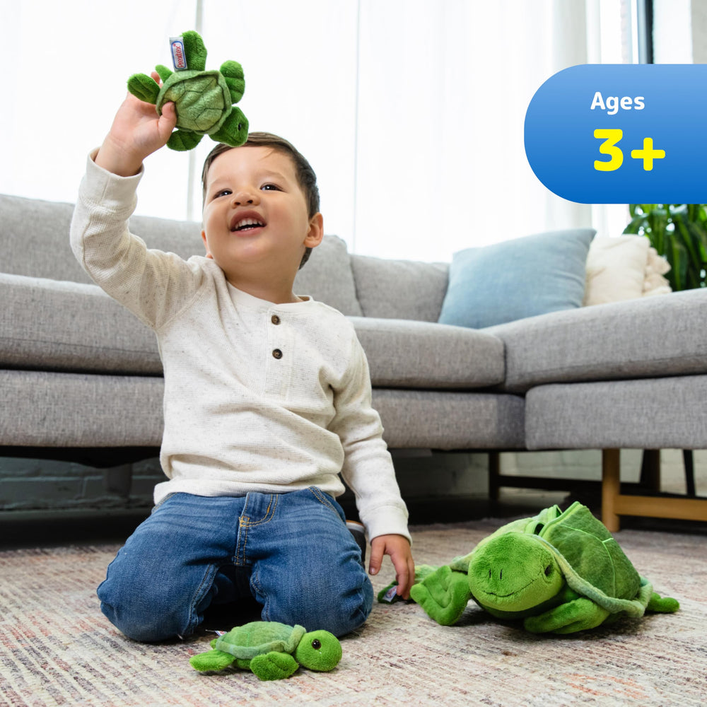 Three baby turtles from PREXTEX spark storytelling during playtime