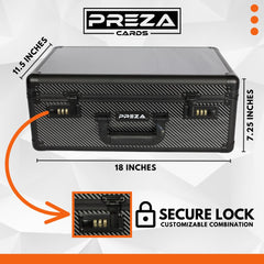 Eight foam inserts provide secure fit for graded cards during transport