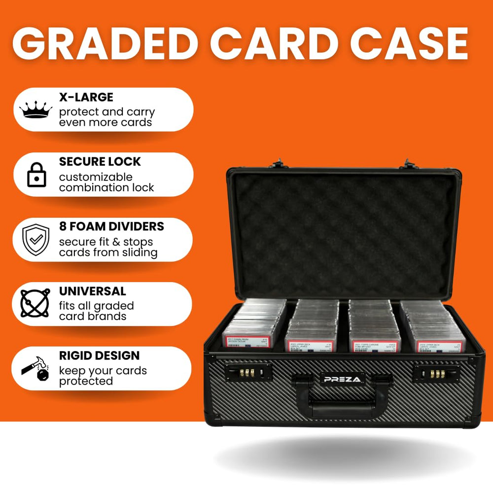 Holds 144 PSA cards or 118 BGS cards for flexible organization