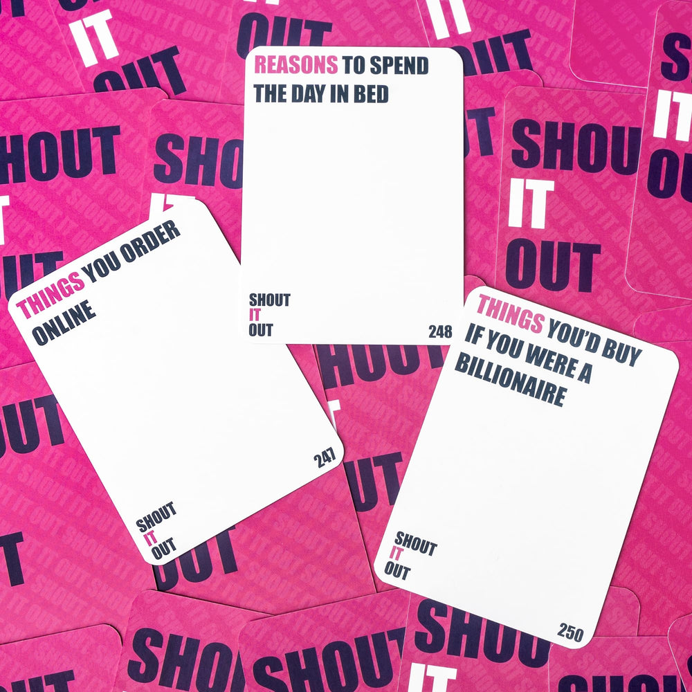Prezey Shout It Out three game modes adapt for couples or large groups.