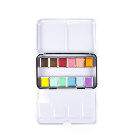 Prima Watercolor Confections Pastel Dreams 12 pans closed pack for easy storage