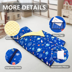 PRIMLECT nap mat all-in-one design, compact roll-up for easy storage.