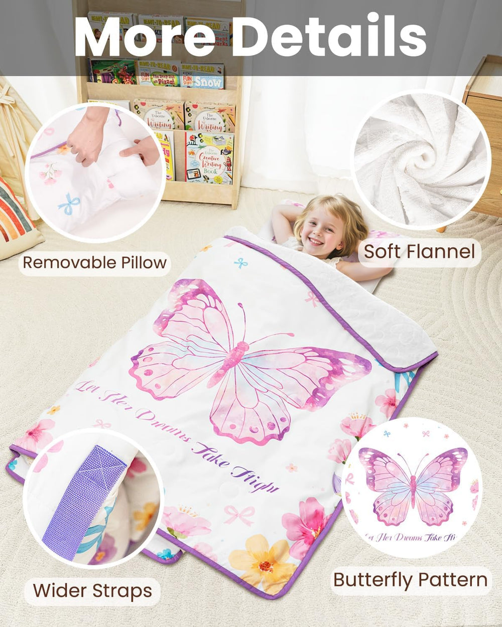 PRIMLECT nap mat reinforced seams for durable use
