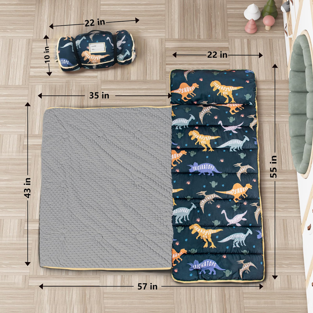 Primlect nap mat removable pillow demonstrates easy detach for quick cleaning