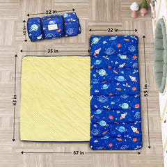 PRIMLECT nap mat removable pillow, quick detach for washing flexibility.