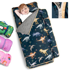 PRIMLECT toddler nap mat with dinosaur design, ideal for daycare naps