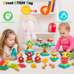 Prinlion preschool sensory toys foster imagination with bright color combinations.