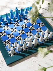 PrintWorks Poseidon board closeup reveals lacquered finish and vibrant contrasts