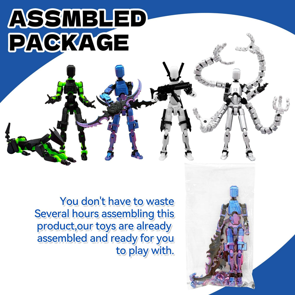 prntedtou T13 Robo figure with intricate detailing for shelf display