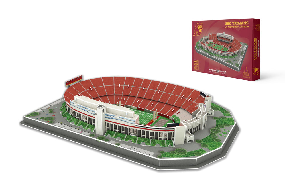 Pro-Lion Los Angeles Memorial Coliseum 3D puzzle detailing USC football fans delight