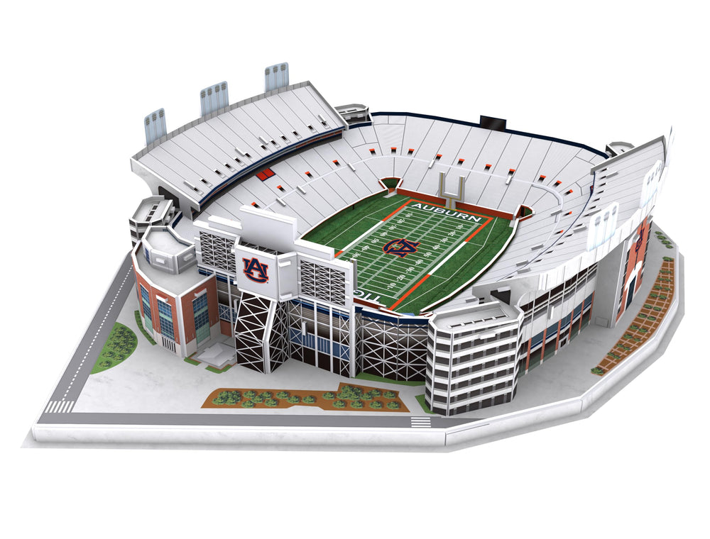 Pro-Lion miniature stadium build showcases Auburn pride in a tactile 82-piece model.