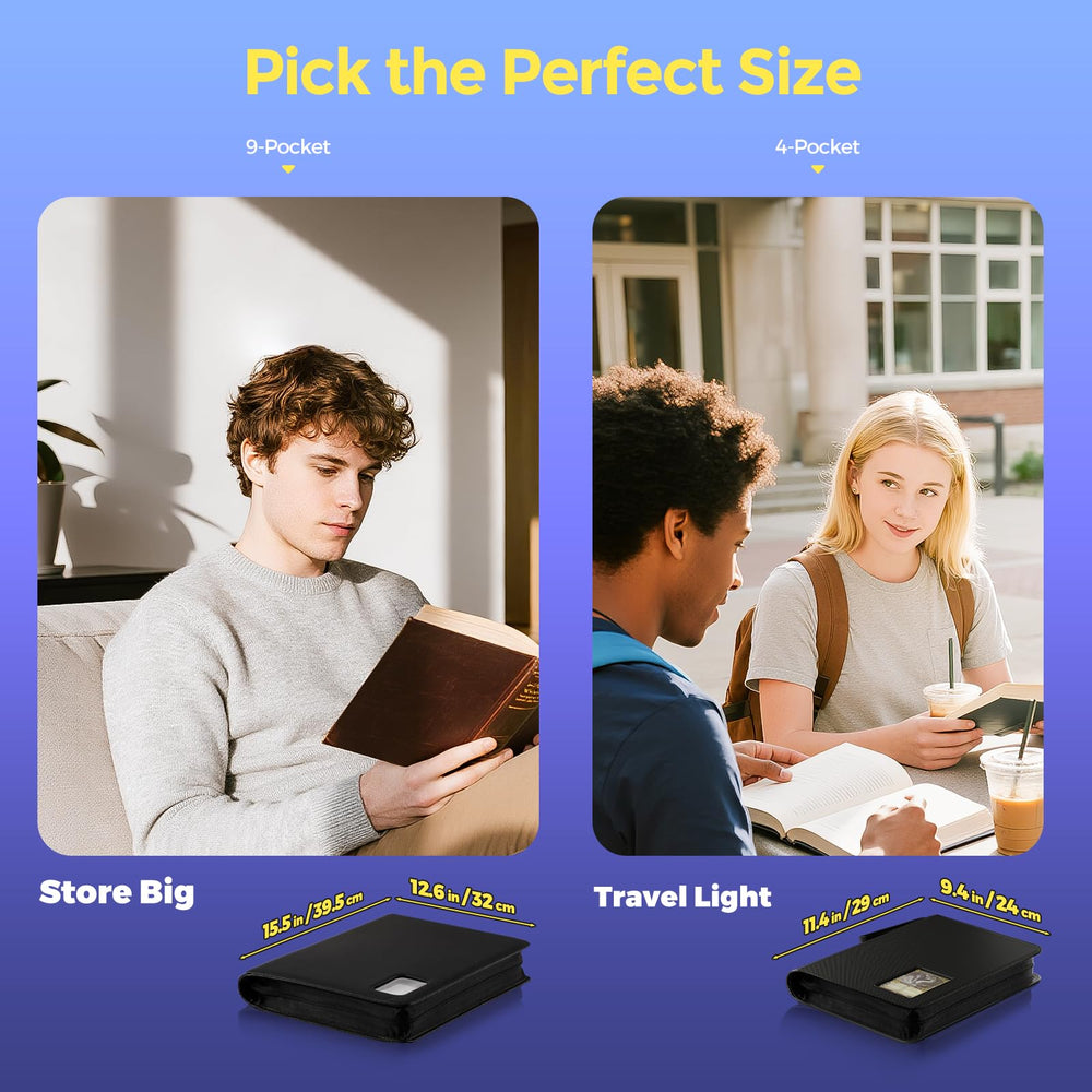 ProCase compact portable design with carry ribbon for travel.