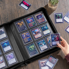 ProCase binder capacity shown holds 324 toploaders for MTG and sports cards