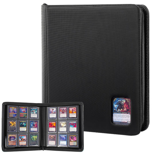 ProCase Top Loader Binder front cover shows durable PU leather protecting your cards