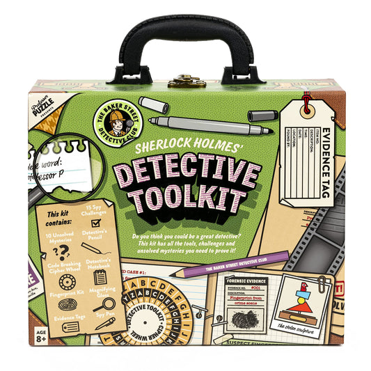 Professor PUZZLE Detective Toolkit magnifying glass for clue gathering and observation