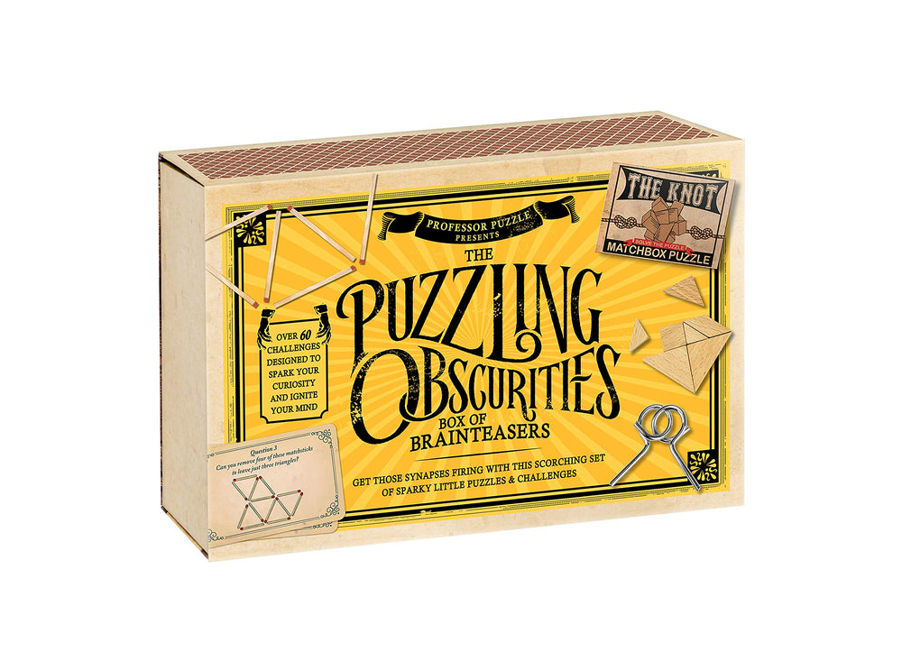 Professor PUZZLE Mini matchbox puzzles invite portable brain training.