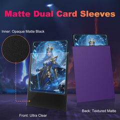 Proijeut dual matte design sleeves reduce glare and improve shuffle clarity