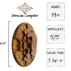 Project Genius Grecian Computer gear train view supports problem-solving practice.