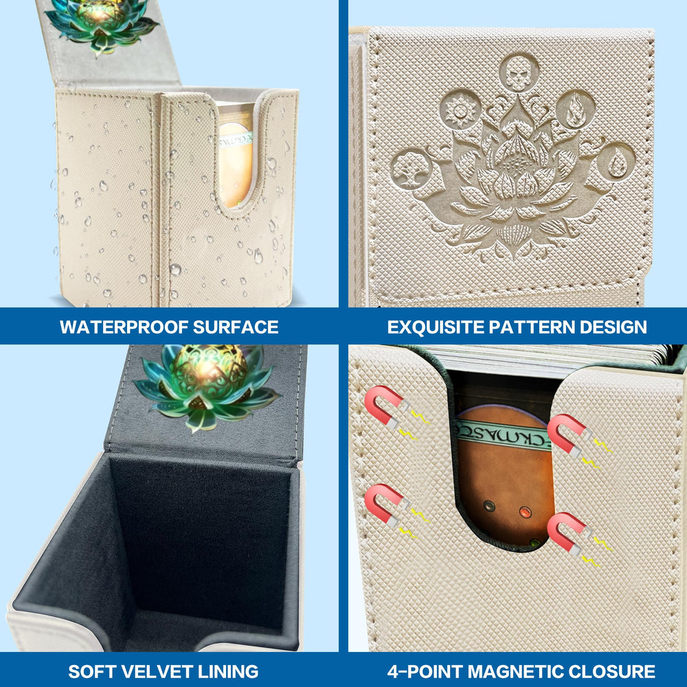 PROMAXIBINDER deck box interior microfiber lining cushions cards and sleeves