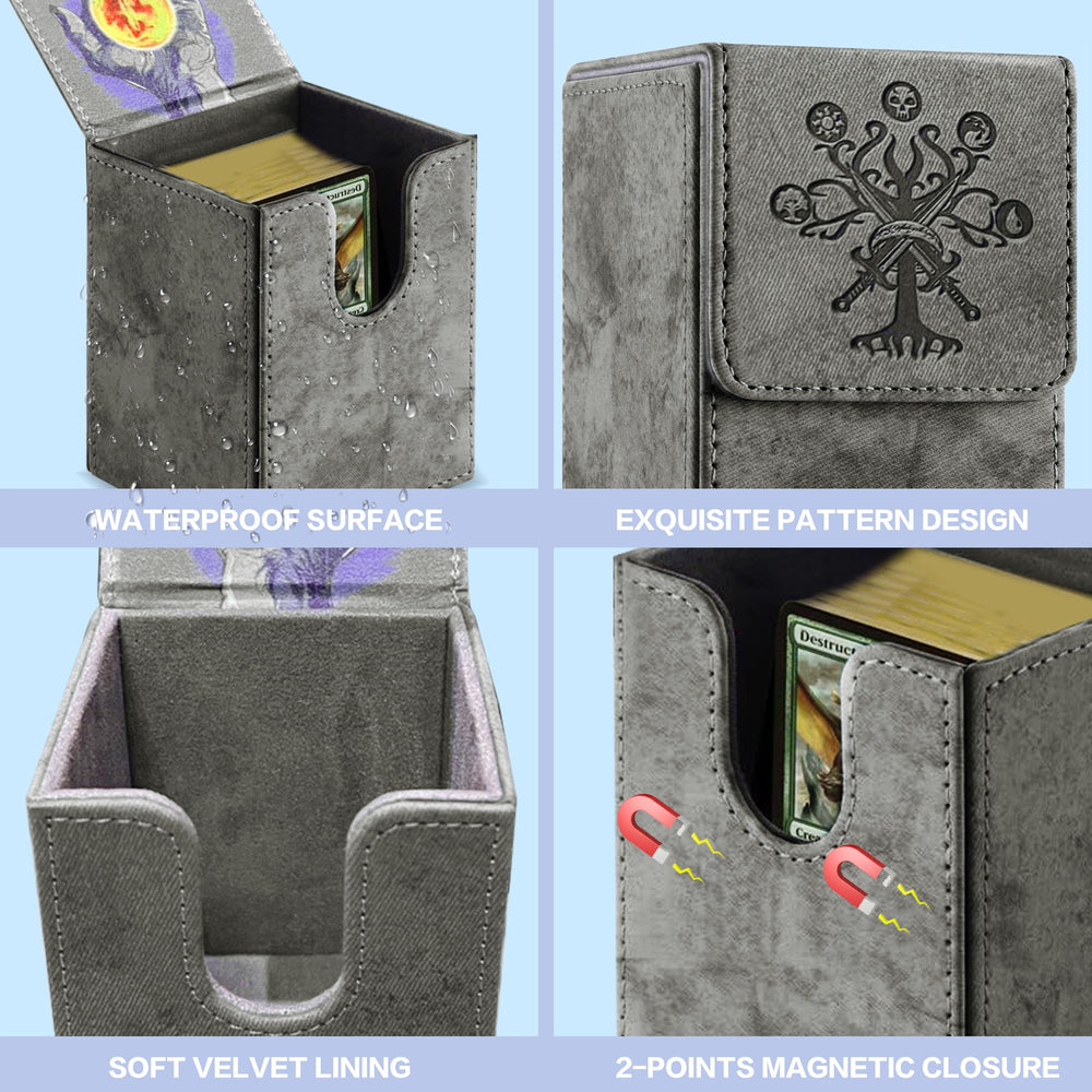 PROMAXIBINDER deck box interior features microfiber lining for card protection