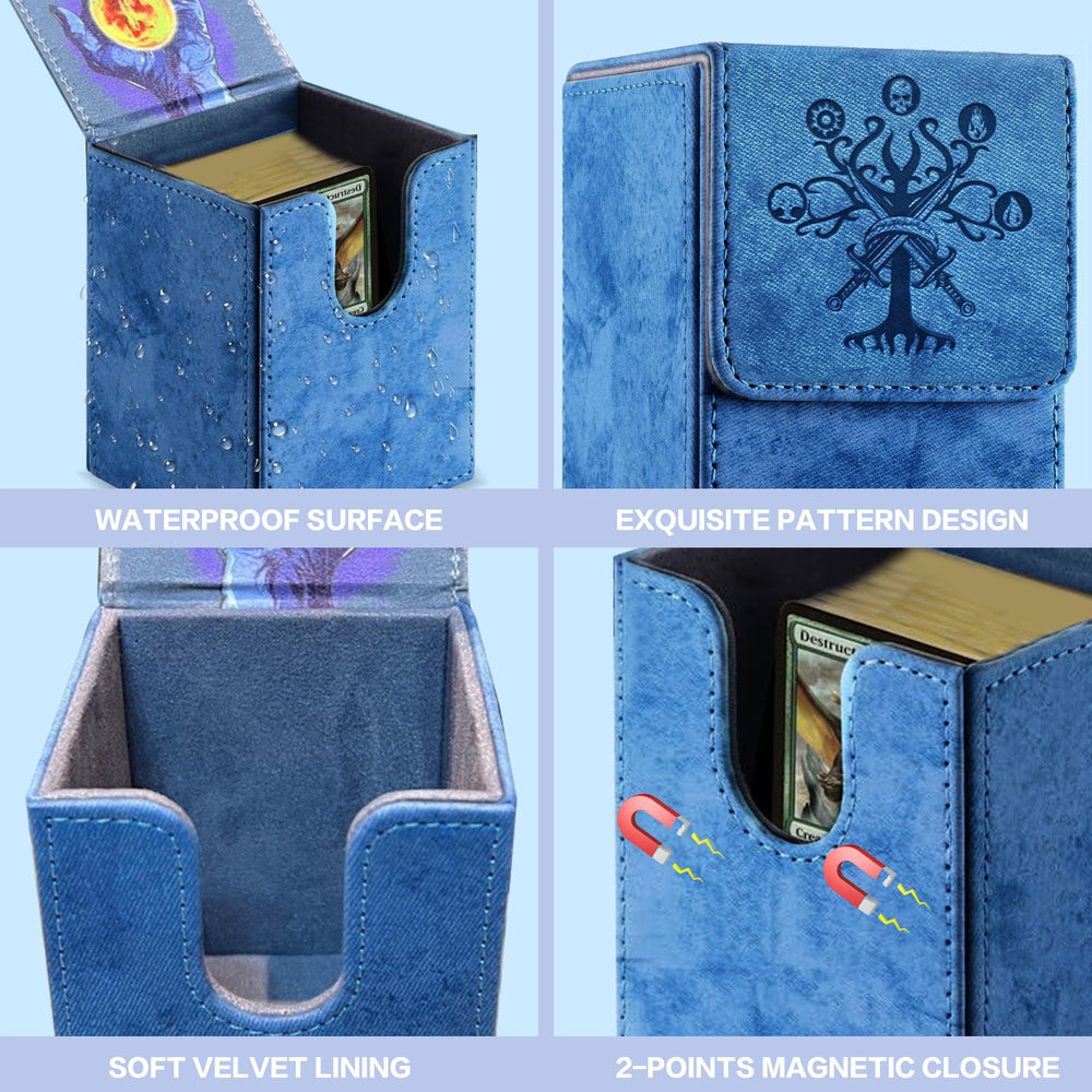 PROMAXIBINDER MTG Commander Deck Box size 3.1 by 3.2 by 4.1 inches for compact storage.